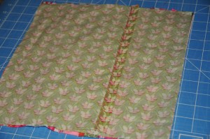 back of pillow fabric shown 