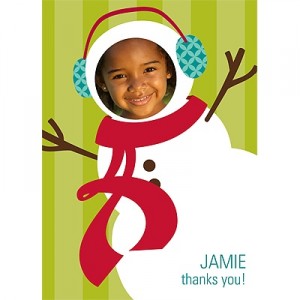 personalized snowman card