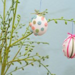 Hodgepodge Button & Ribbon Hanging Easter Eggs!