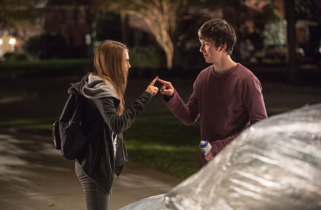 DF-05969rv2 Longtime neighbors Margo (Cara Delevingne) and Quentin (Nat Wolff) reconnect in a memorable way. Photo credit: Michael Tackett