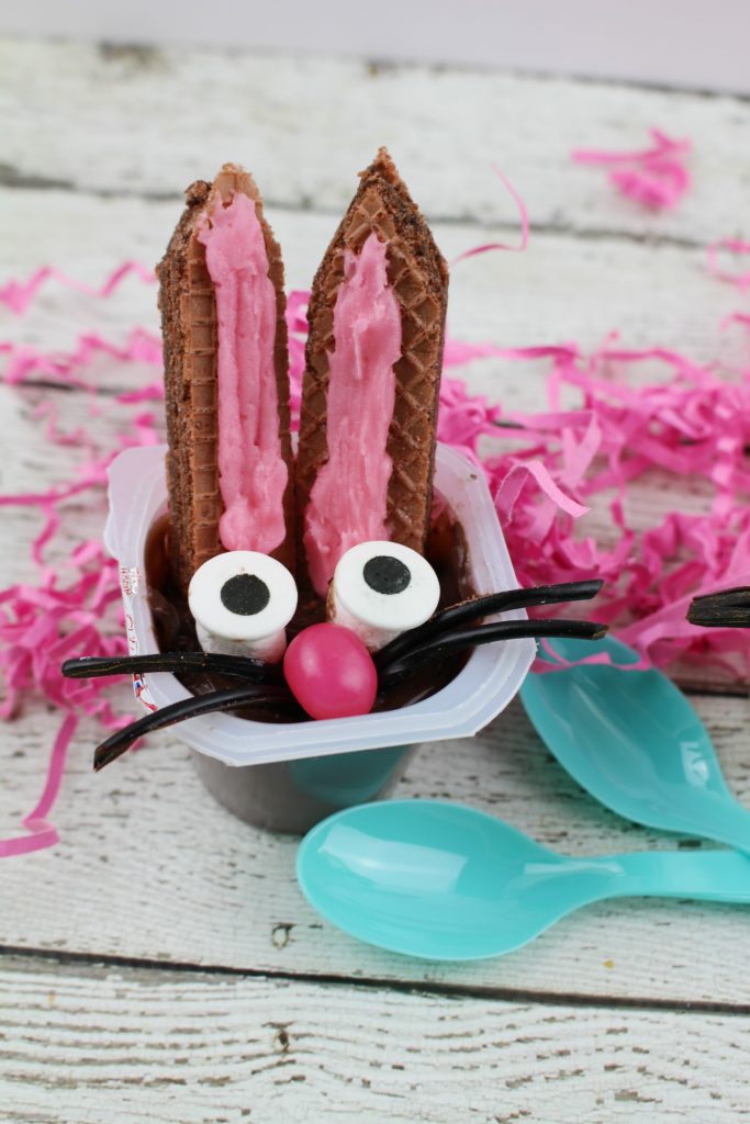 Easter Bunny Snack Pack Pudding Treats! 