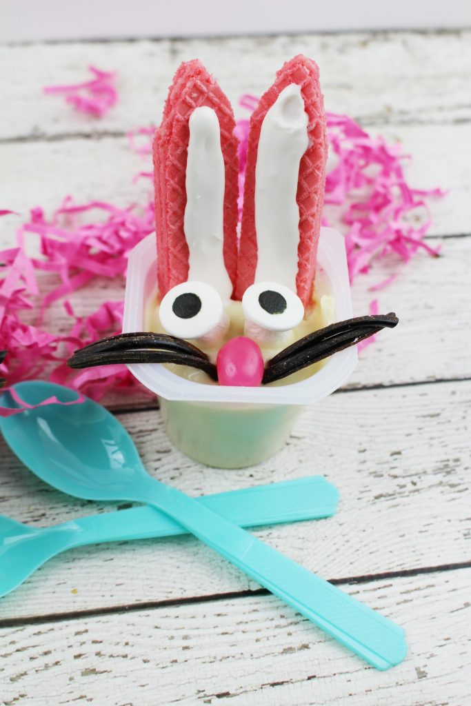 Easter Bunny Snack Pack Pudding Treats! 