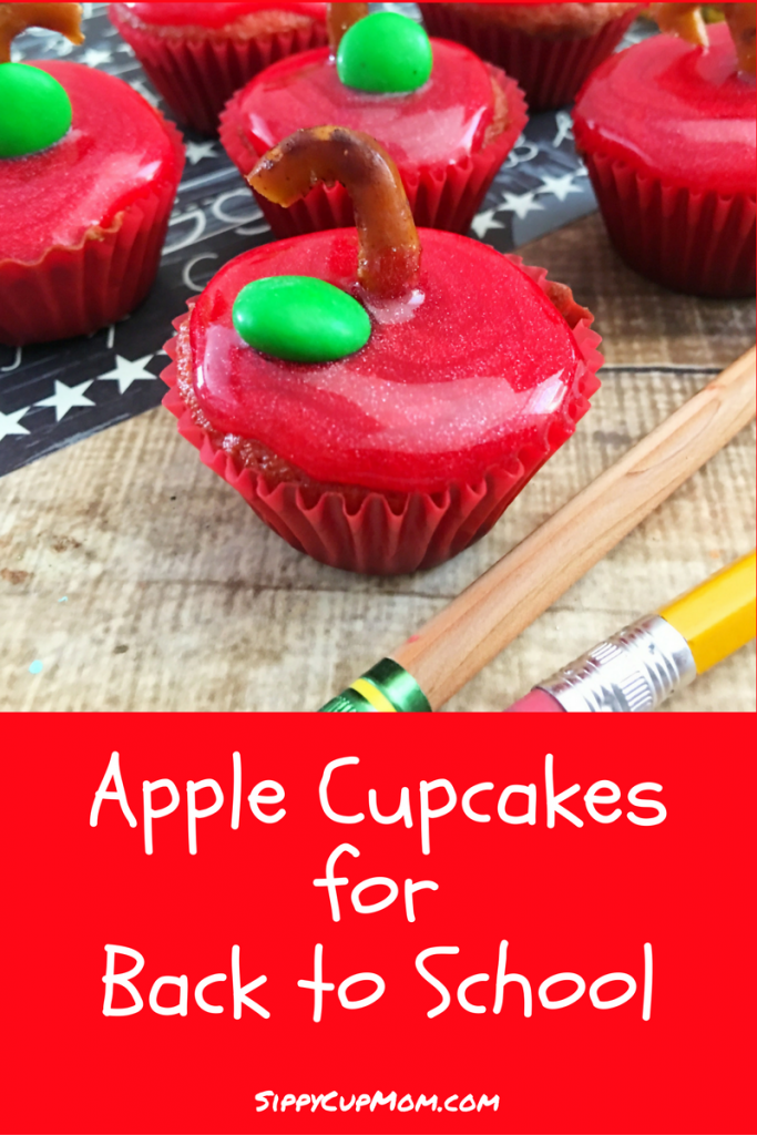 Apple Cupcakes for Back to School 