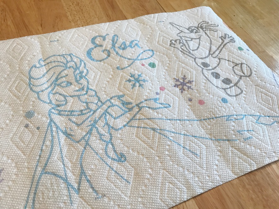 Bounty Paper Towels with Frozen Prints