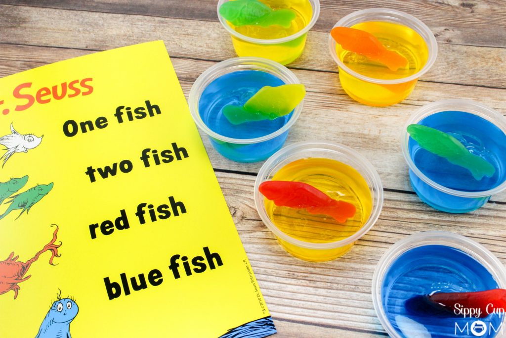 Dr. Seuss One Fish Two Fish Jello Cups