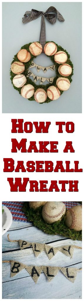 How To Make a Baseball Wreath For Your Front Door